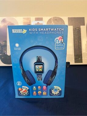 Kids Smartwatch with Headphones - Blue
